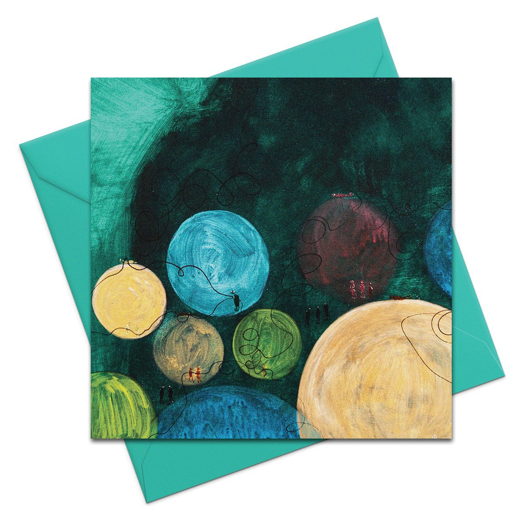 16 Moons - Greeting Card
