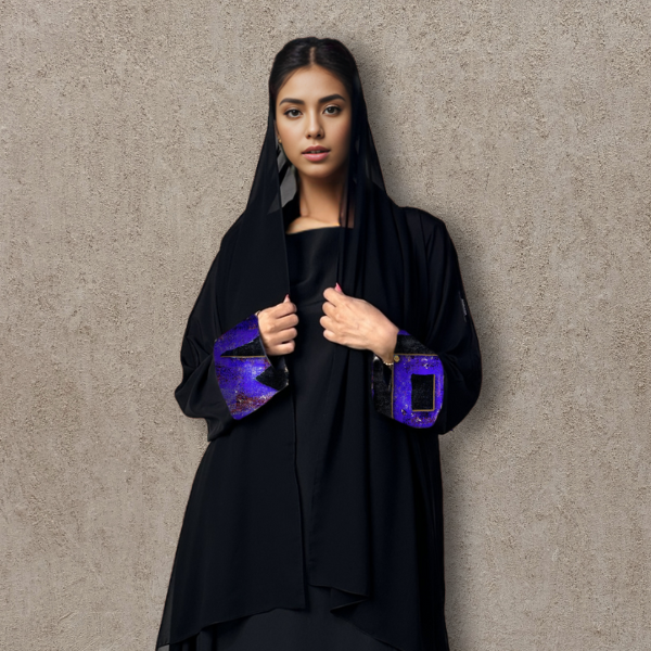 Touch of Art Abaya - Black
