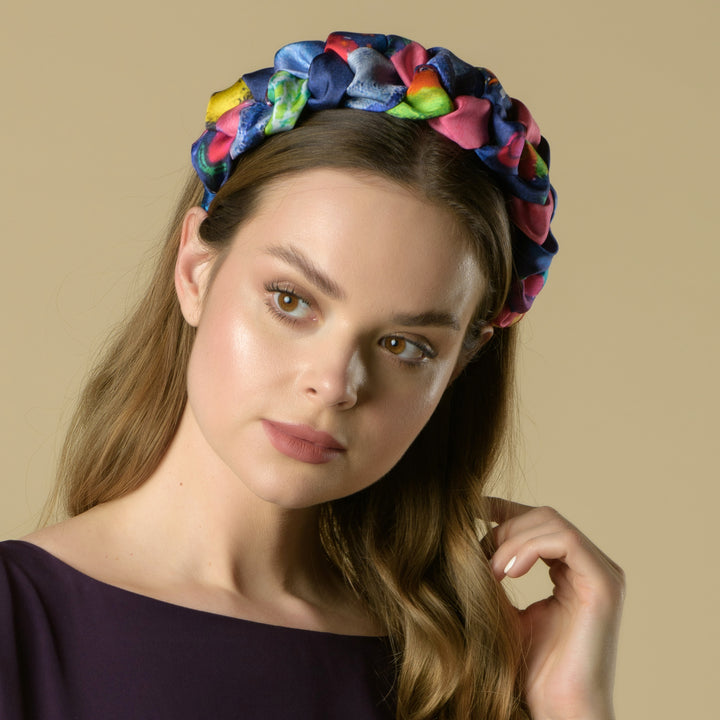 White Rainbow - Braided Headband