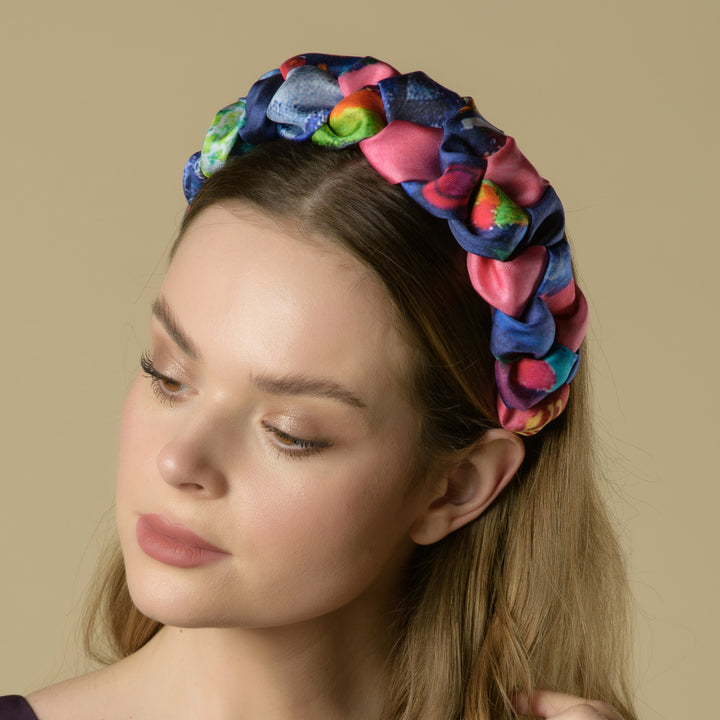White Rainbow - Braided Headband