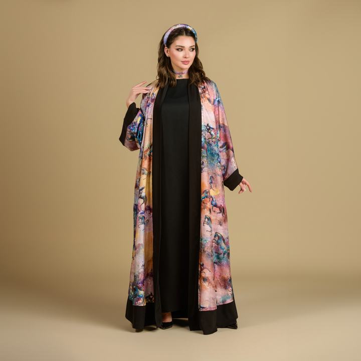 Horses & Night - Signature Reversible Abaya