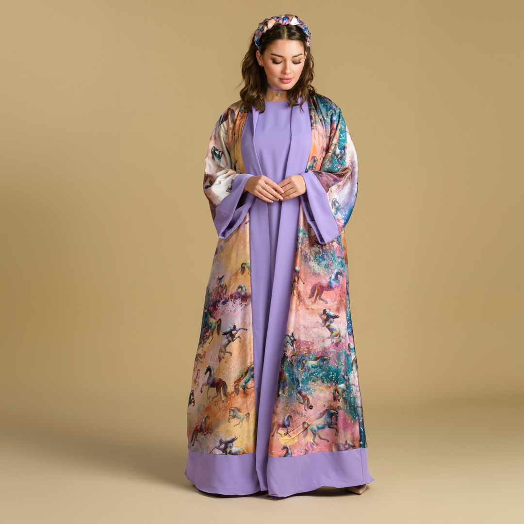 Horses & Night - Signature Reversible Abaya