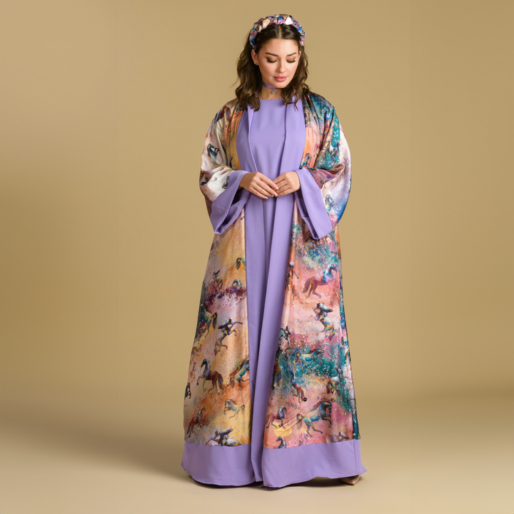 Horses & Night - Signature Reversible Abaya