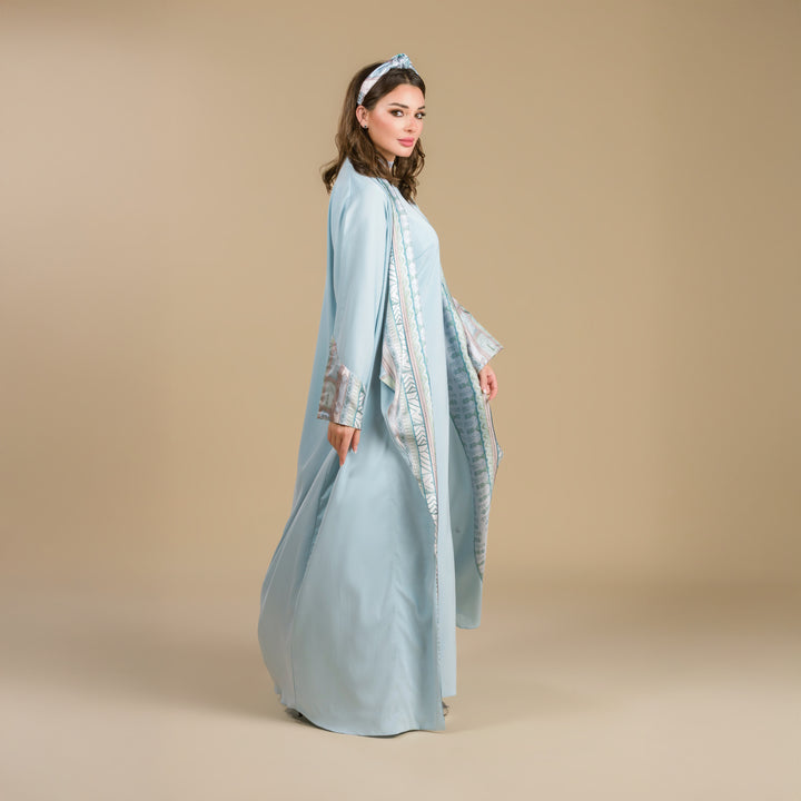 The Palm, King of All Gardens - Draped - Trim Art Abaya