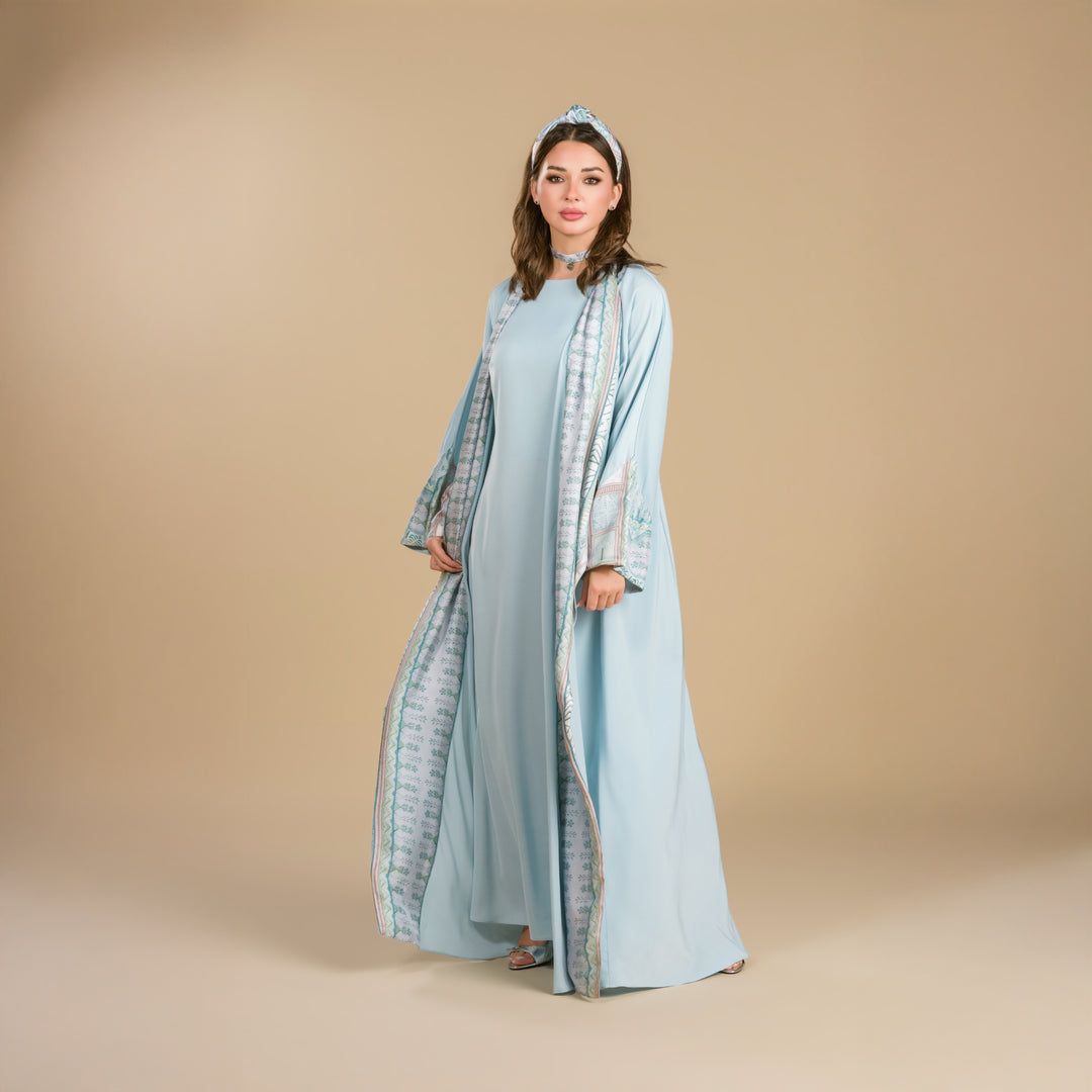 The Palm, King of All Gardens - Draped - Trim Art Abaya