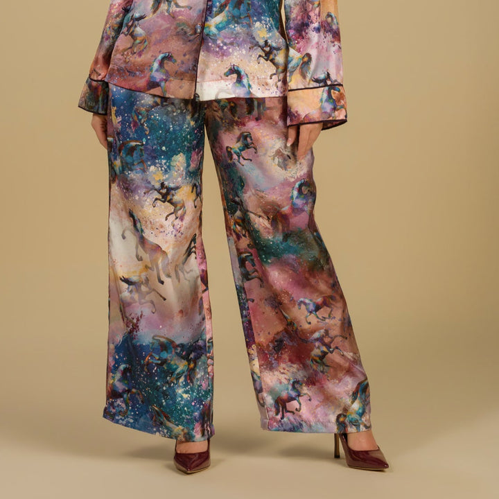 Horses & Night -  Art Blouse