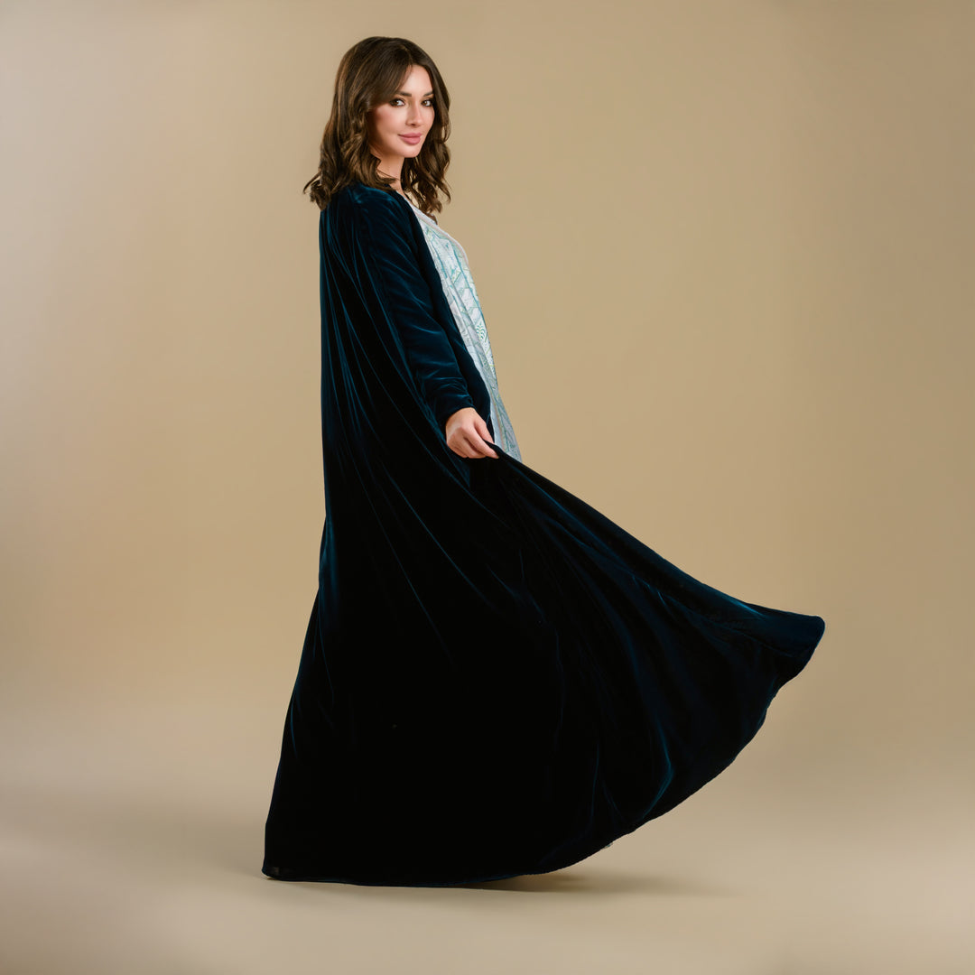 The Palm, King of All Gardens - Velvet Signature Reversible Abaya