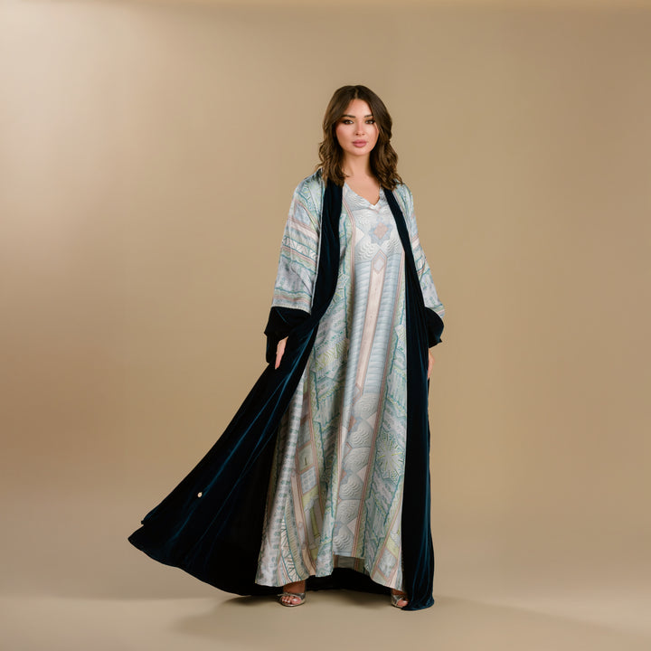 The Palm, King of All Gardens - Velvet Signature Reversible Abaya