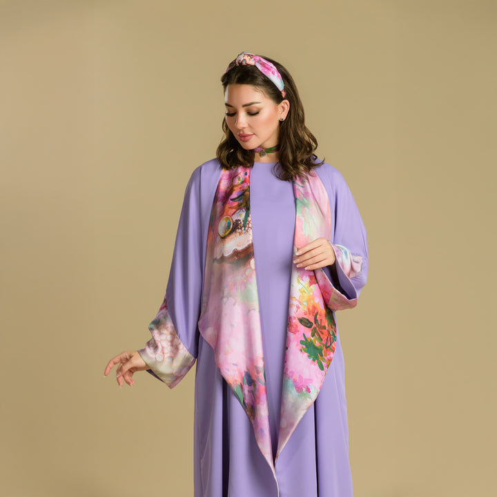 Pearls  -  Draped - Trim Art Abaya