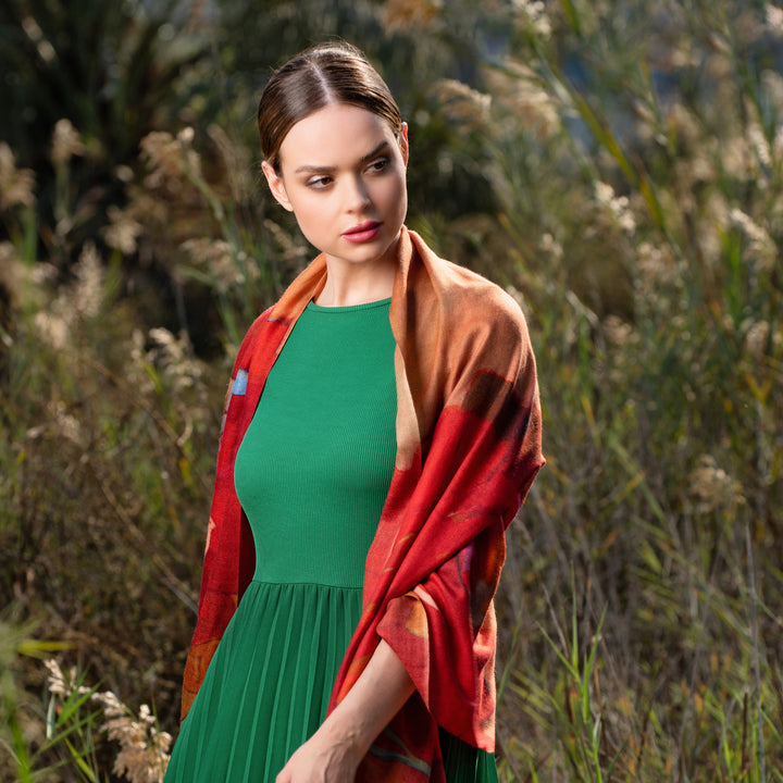 Messenger Dove - Long Scarf (Cashmere)