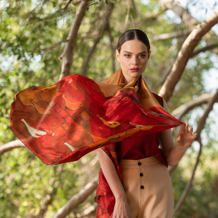 Messenger Dove - Long Scarf